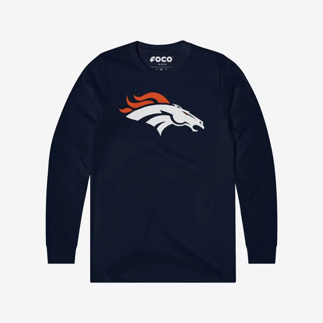 Denver Broncos T-shirt à manches longues avec logo principal
