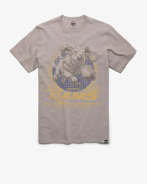 Los Angeles Rams EMBLÈME HISTORIQUE MARQUE '47 SCRUM TEE