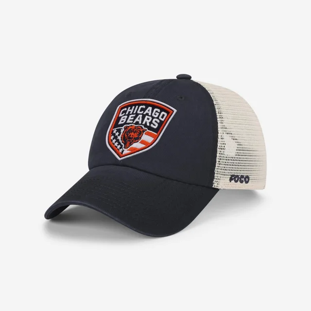 Chicago Bears Casquette de camionneur décontractée avec patch Americana