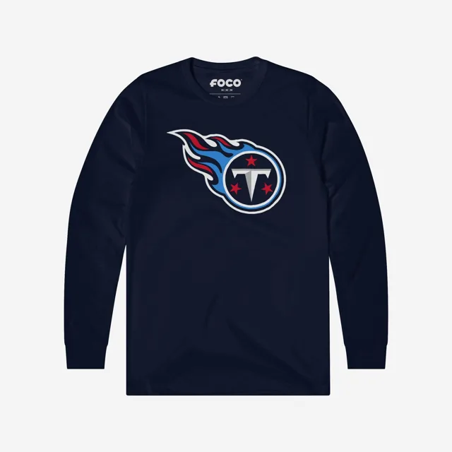 Tennessee Titans 1999 T-shirt à manches longues avec logo primaire rétro