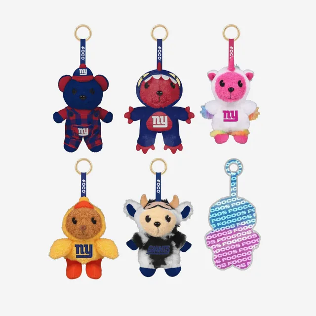 New York Giants FOOCOOS Peluche Sac Charm Porte-clés Blind Box Série 1