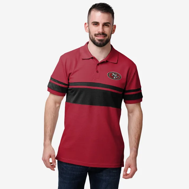 Polo à rayures en coton San Francisco 49ers