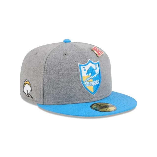 Los Angeles Chargers Chapeau ajusté 59FIFTY en laine gris chiné