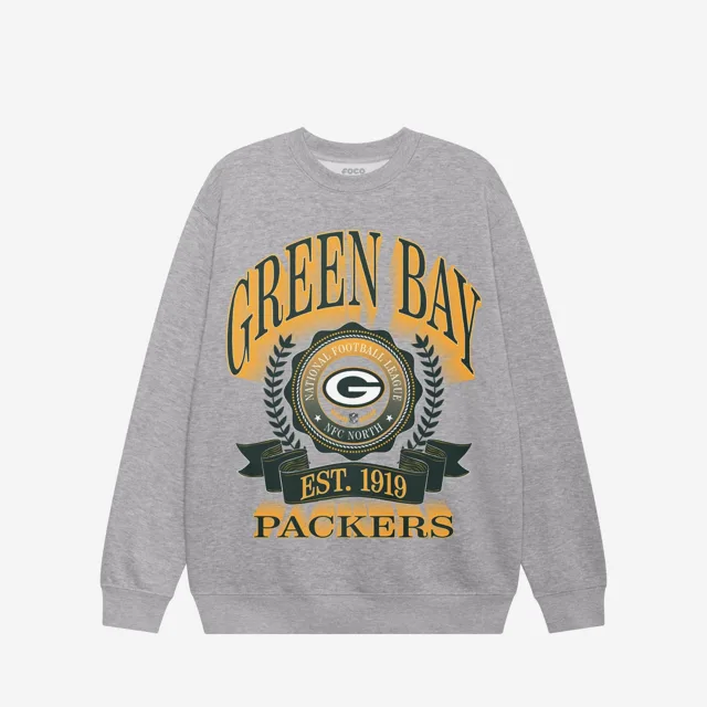 Green Bay Packers Sweat-shirt à col rond avec écusson de bannière