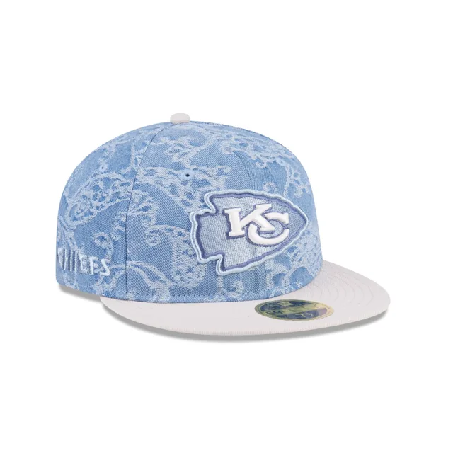 Just Caps Jacquard Denim Kansas City Chiefs Retro Crown 59FIFTY Chapeau ajusté
