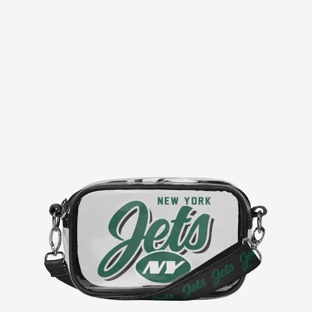 New York Jets Sac à bandoulière transparent Monty Script