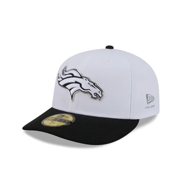 Denver Broncos 2026 Draft Casquette ajustée 59FIFTY noire et blanche
