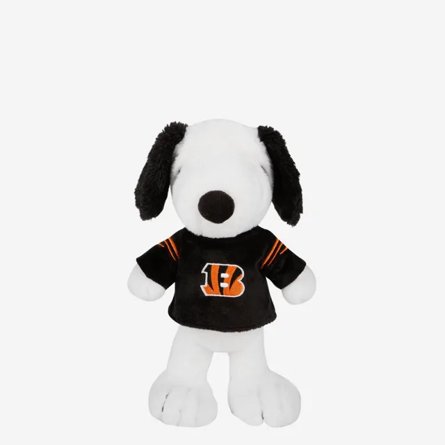 Cincinnati Bengals Snoopy Peanuts Team Jersey Peluche