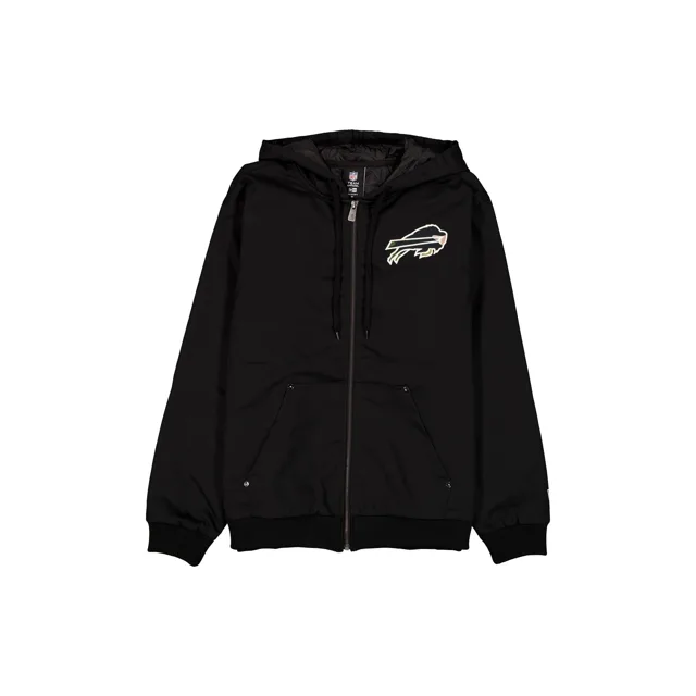 Buffalo Bills Veste noire entièrement zippée avec logo camouflage