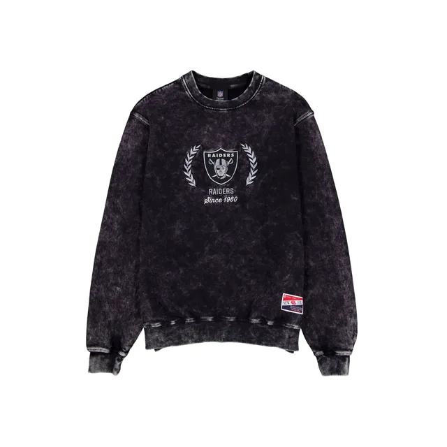 Las Vegas Raiders Col rond délavé Throwback