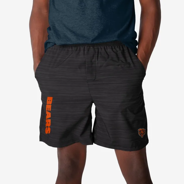 Chicago Bears Short doublé tissé noir chiné