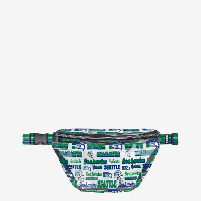 Seattle Seahawks Répétez le sac banane transparent à imprimé rétro
