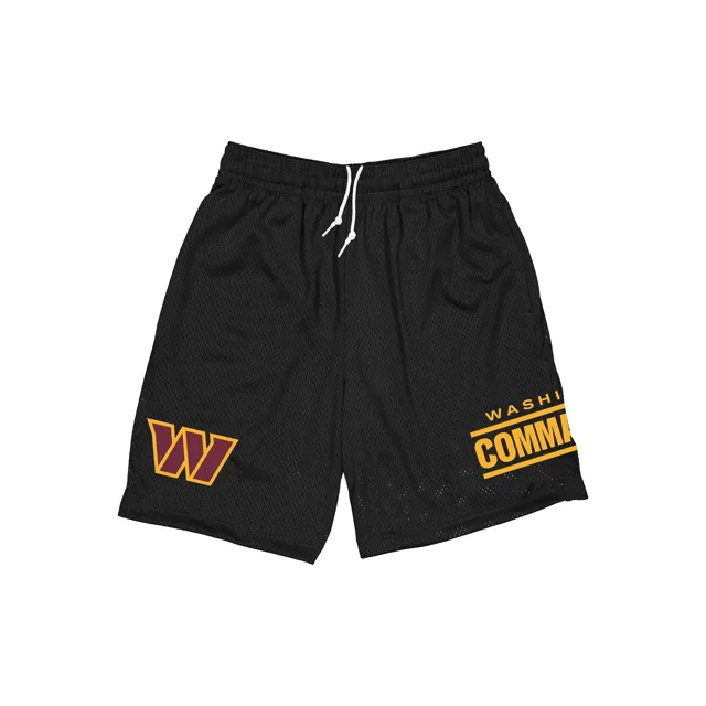 Short noir en maille Washington Commanders