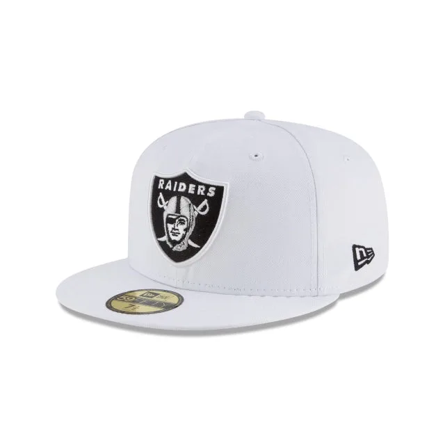 Las Vegas Raiders Chapeau ajusté 59FIFTY blanc
