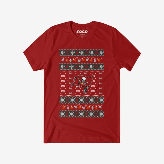 Tampa Bay Buccaneers T-shirt pull lumières de Noël