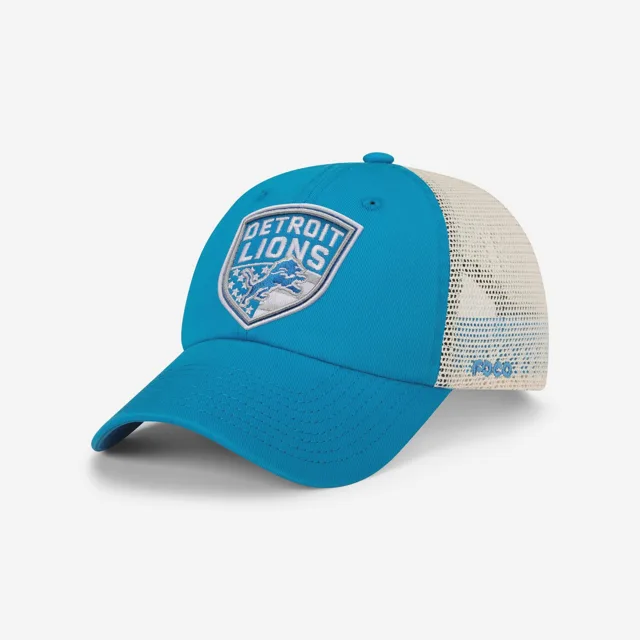 Detroit Lions Casquette de camionneur décontractée avec patch Americana