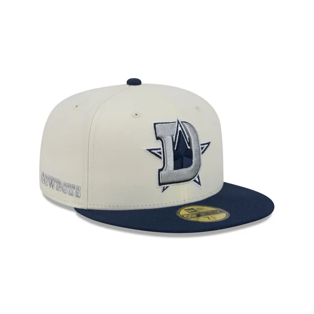 Dallas Cowboys Deceptor Chrome Blanc 59FIFTY Casquette ajustée