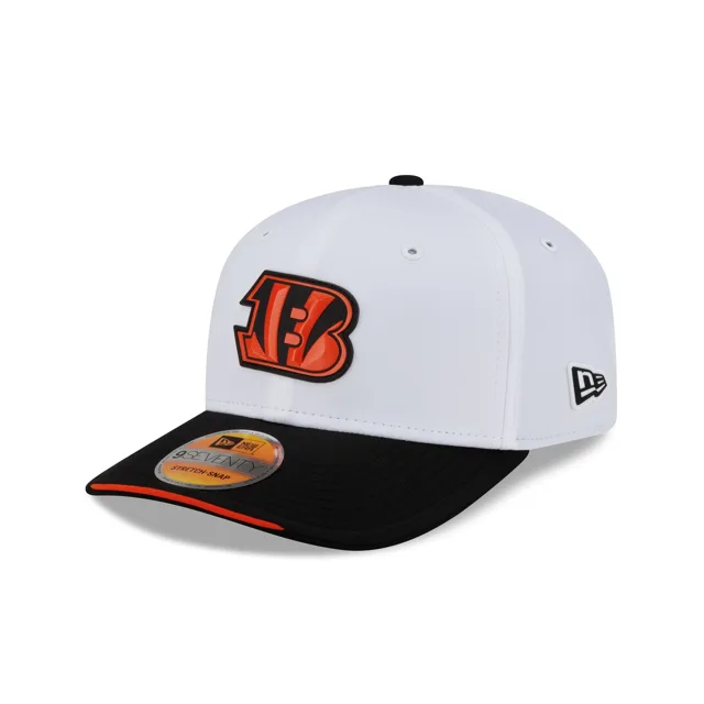 Cincinnati Bengals 2026 Sideline Blanc 9SEVENTY Chapeau extensible à bouton-pression