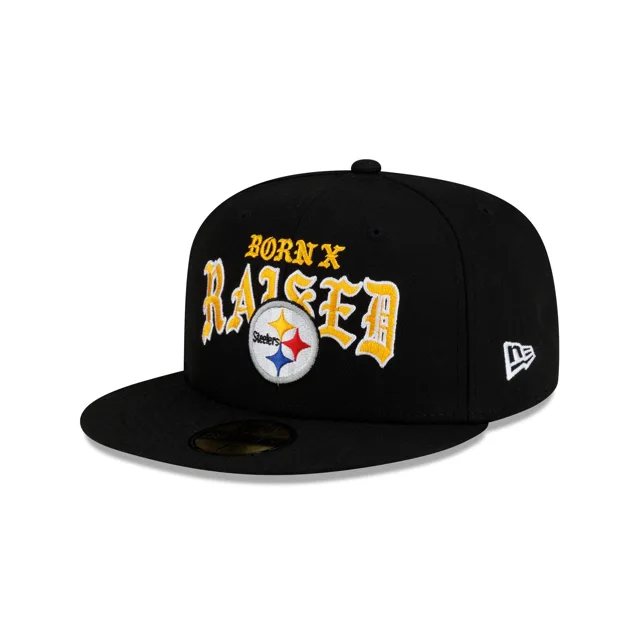 Né x Élevé x Pittsburgh Steelers 59FIFTY Chapeau ajusté