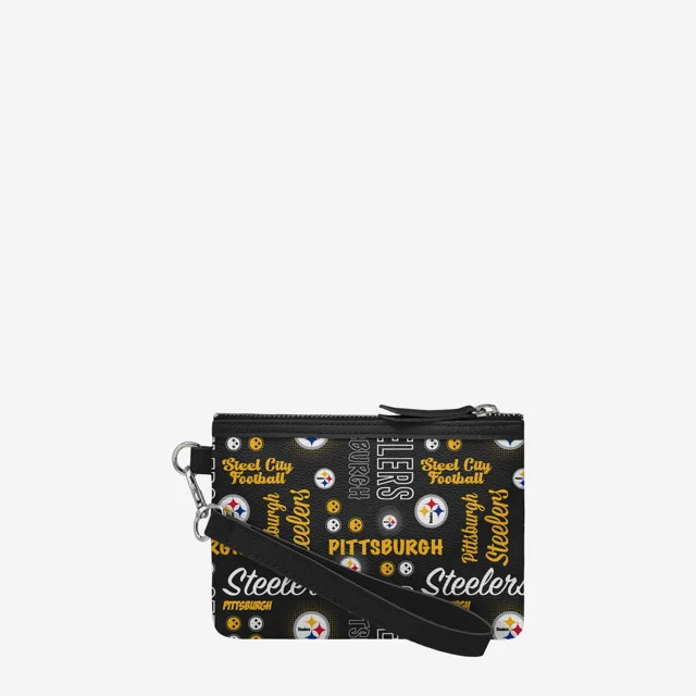Pittsburgh Steelers Bracelet imprimé avec logo répété de la collection Spirited Style