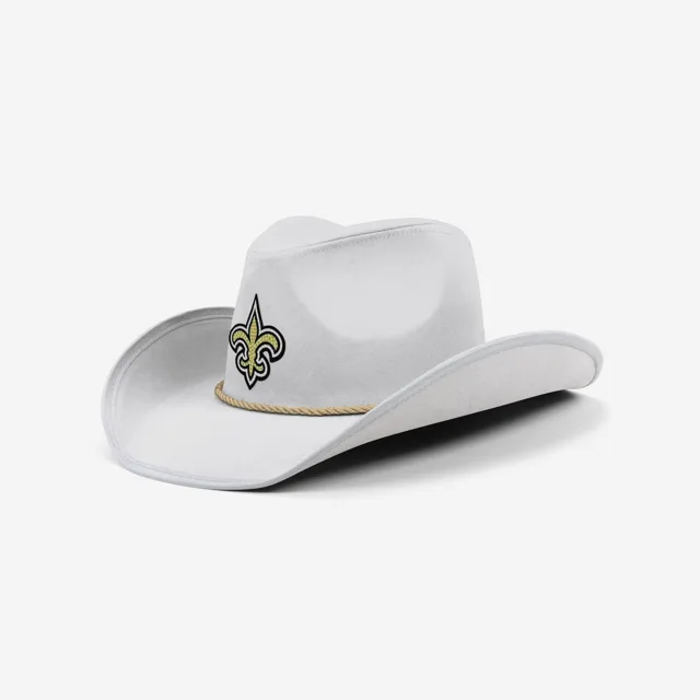 New Orleans Saints Chapeau de cowboy avec logo en strass blanc