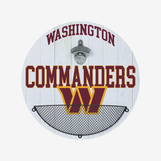 Washington Commanders Ouvre-bouteille Cap Catcher Panneau mural