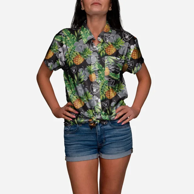 Las Vegas Raiders Chemise boutonnée pour femme My Fine-Apple