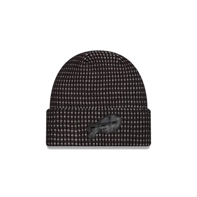 Buffalo Bills 2026 Sideline Bonnet en tricot noir à revers pour temps froid