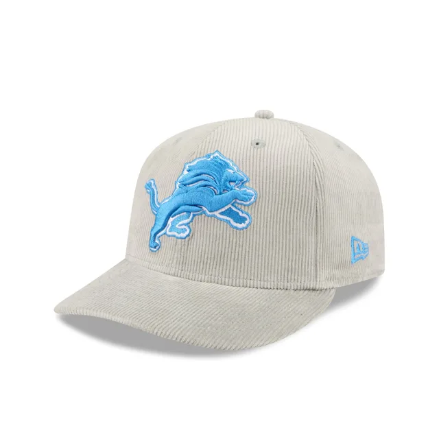 Detroit Lions Chapeau ajusté 59FIFTY en velours côtelé gris clair