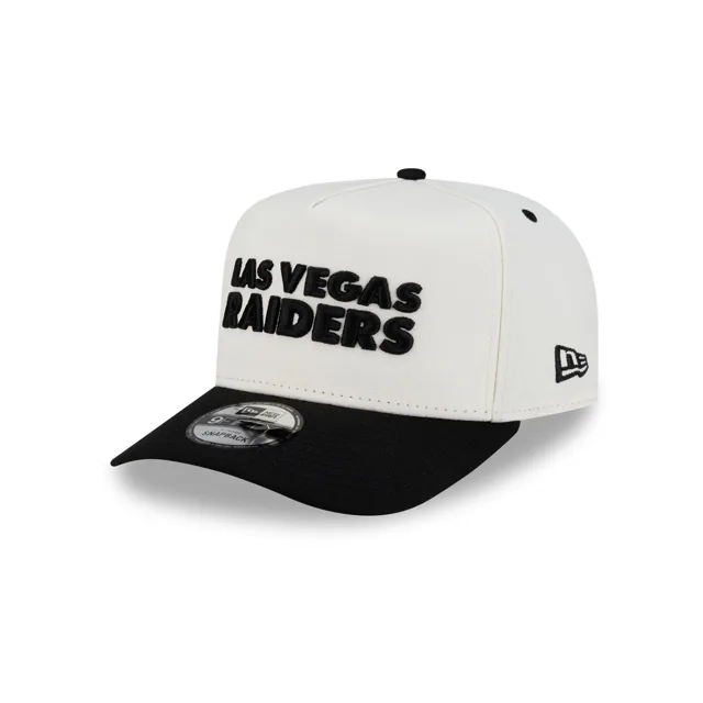 Las Vegas Raiders Logo de l'équipe bicolore 9FIFTY A-Frame Snapback Hat