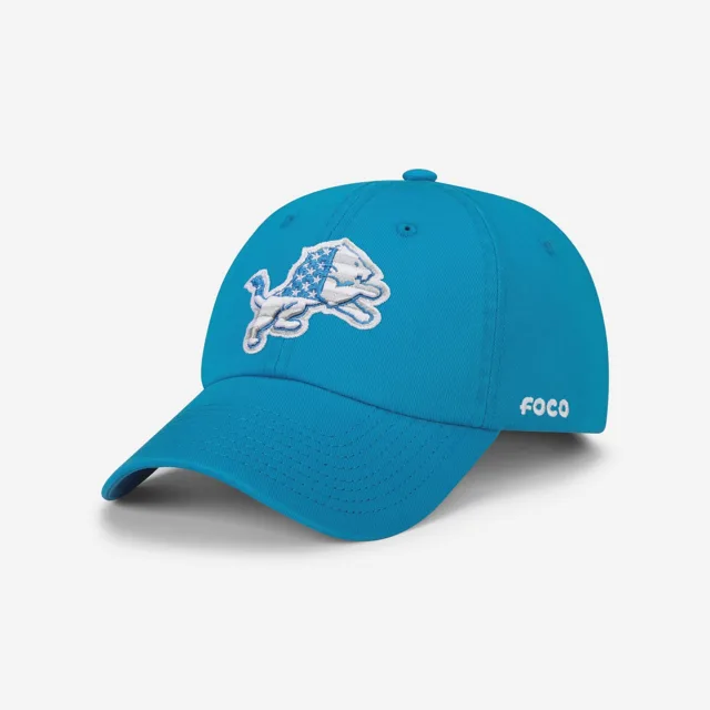 Detroit Lions Casquette décontractée avec logo principal Americana