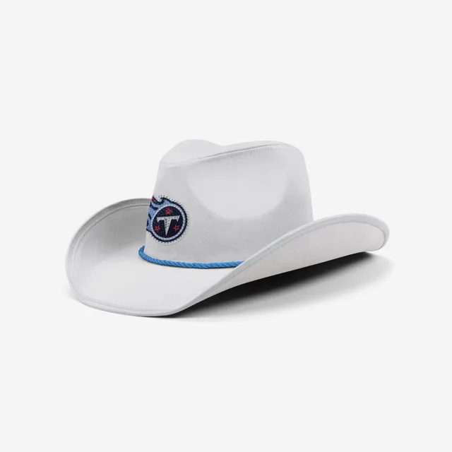Tennessee Titans Chapeau de cowboy avec logo en strass blanc