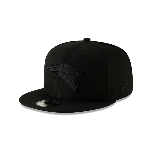 New England Patriots Basic Noir sur Noir 9FIFTY Snapback