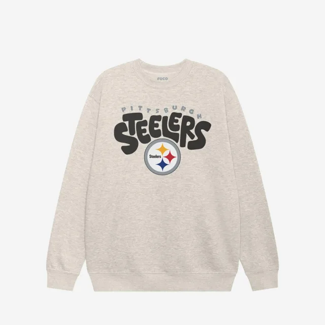 Sweat-shirt à col rond bulle Pittsburgh Steelers