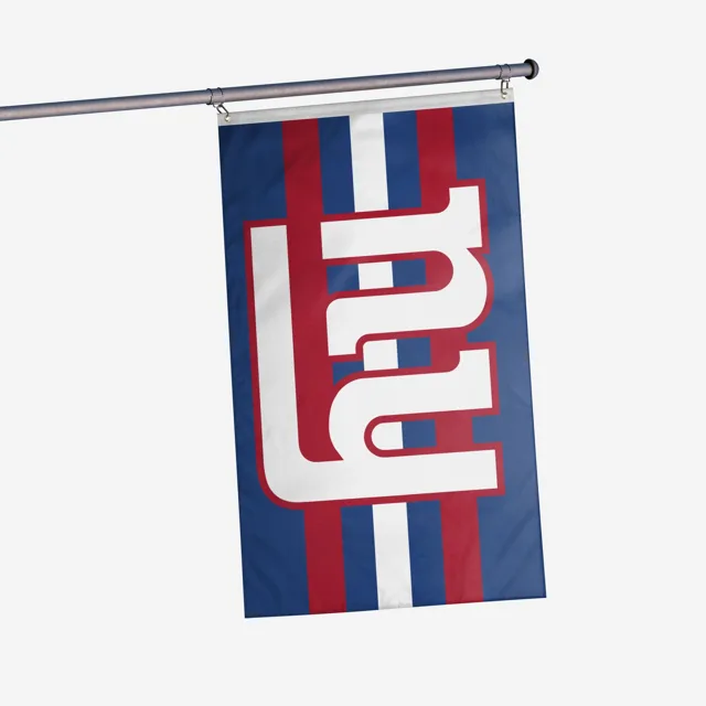 New York Giants Drapeau horizontal à rayures avec grand logo