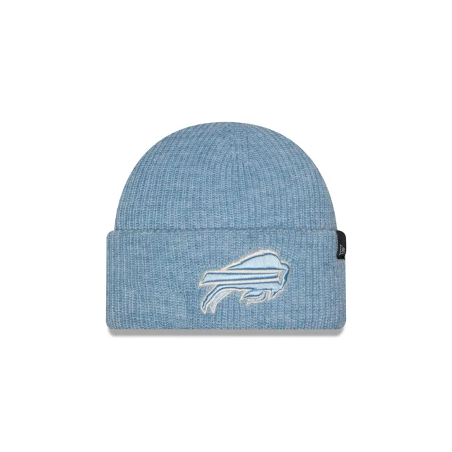 Buffalo Bills Bonnet en tricot à revers court bleu en laine