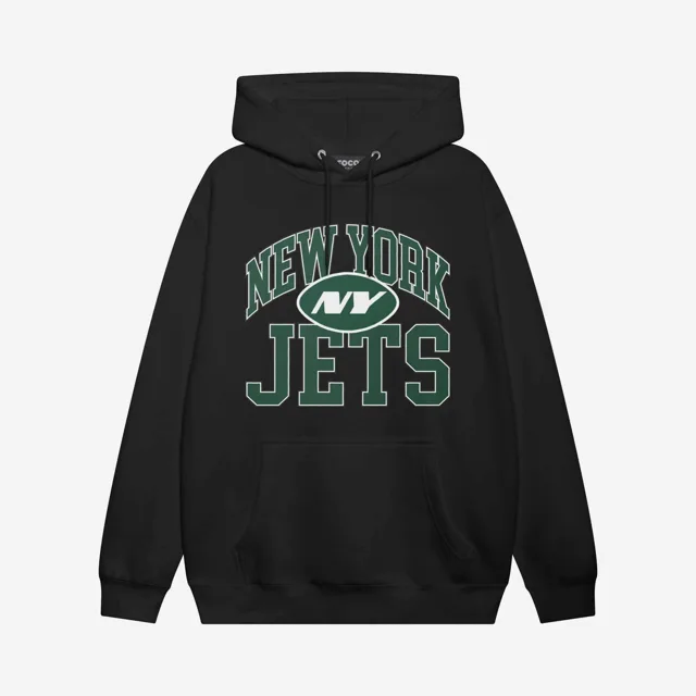 New York Jets Sweat à capuche avec mot-symbole arqué
