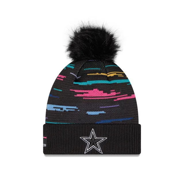 Dallas Cowboys 2026 Crucial Catch Bonnet en tricot à pompon pour femme
