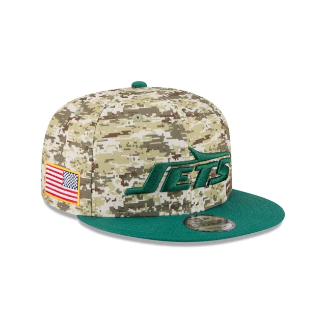 New York Jets 2025 Salut au service Fan Gear 9FIFTY Snapback Hat