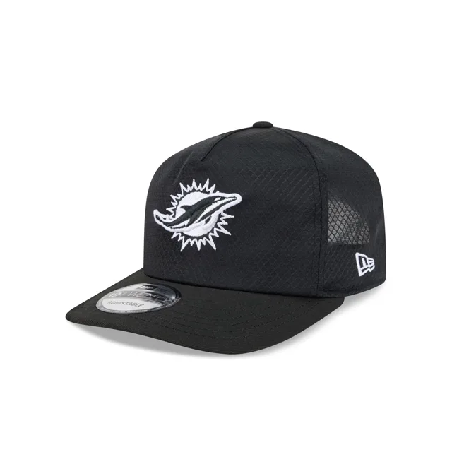 Miami Dolphins Casquette de camionneur en maille noire et blanche 19TWENTY