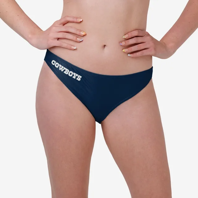 Dallas Cowboys Bas de bikini uni avec mot-symbole pour femme