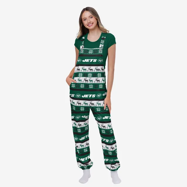 New York Jets Salopette à bretelles Ugly Home Gating pour femme