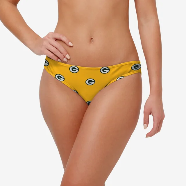 Green Bay Packers Bas de bikini imprimé mini pour femme