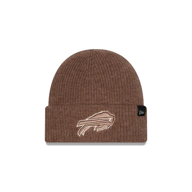 Buffalo Bills Bonnet en tricot à revers court en laine beige