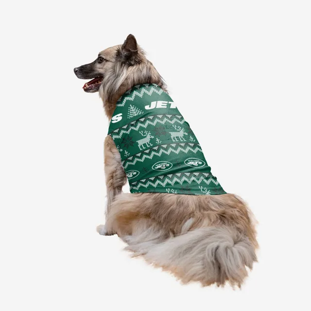 New York Jets Pull moche pour vacances en famille pour chiens