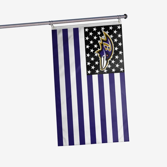 Baltimore Ravens Drapeau horizontal des étoiles américaines