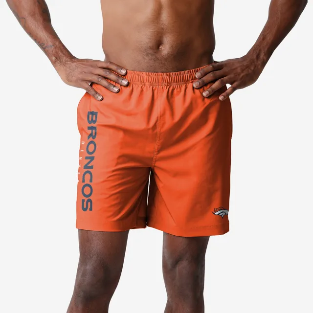 Denver Broncos Maillot de bain traditionnel avec mot-symbole solide