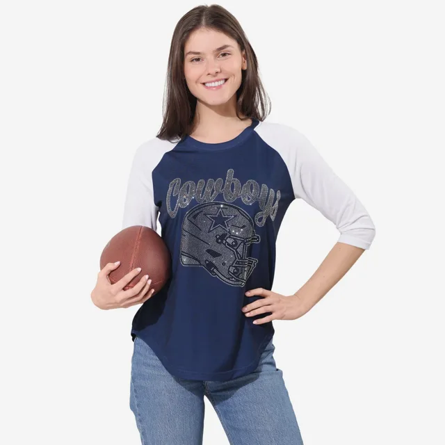 Dallas Cowboys T-shirt raglan strass