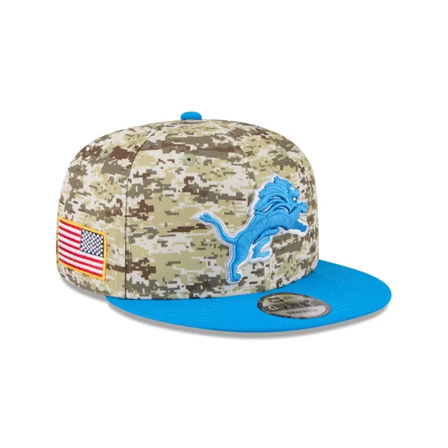 Detroit Lions 2025 Salut au service Fan Gear 9FIFTY Snapback Hat