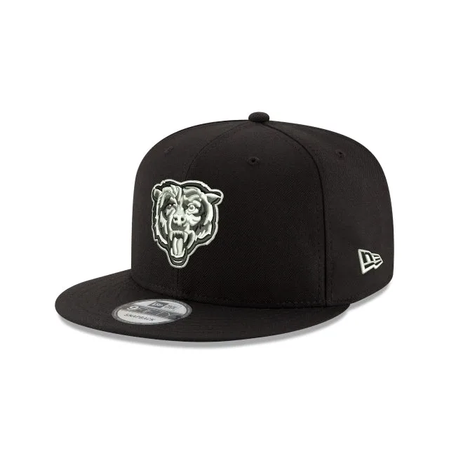 Chicago Bears Casquette Snapback 9FIFTY noire et blanche